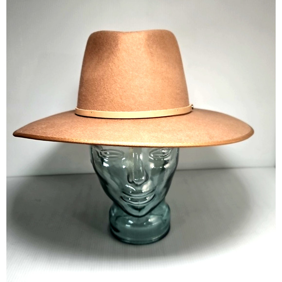 WILL + BEAR Brown Wide Brim Fedora Hat Andy Oak Medium- Retail $127 - Picture 2 of 10